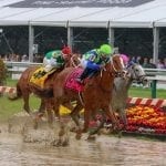 Happy Like a Fool gallops in Miss Preakness Stakes