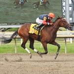 Miss Leslie romps to record Delaware Handicap score
