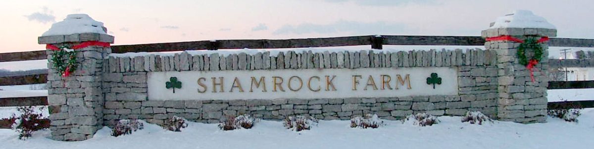 Shamrock Farm sign